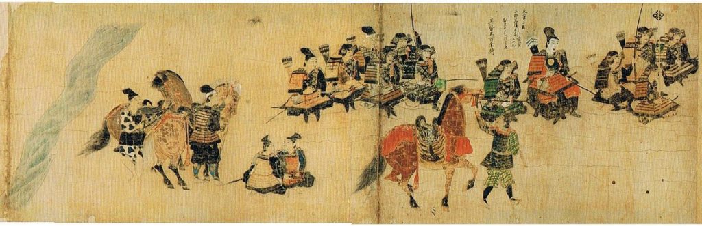 Shōni Kagesuke and his forces in Akasaka